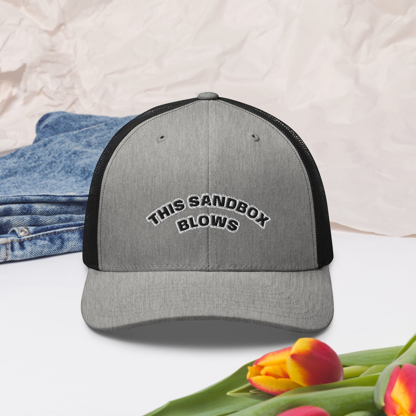 'This Sandbox Blows' Trucker Cap